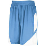 Step-Back Basketball Shorts Columbia Blue/white Adult Single Jersey &