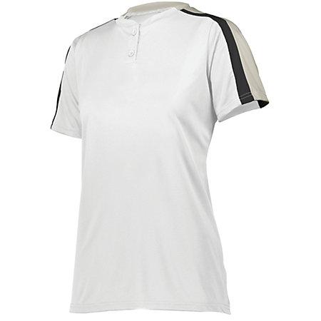 Ladies Power Plus 2.0 White/silver Grey/black Softball
