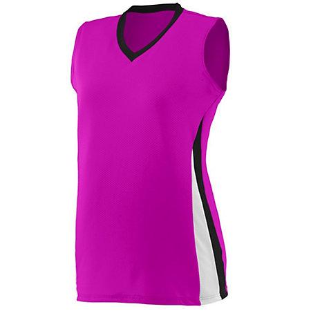 Girls Tornado Jersey Power Pink/black/white Softball