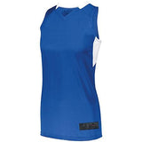 Ladies Step-Back Basketball Jersey Royal/white Single & Shorts