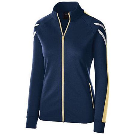 Ladies Flux Jacket Navy Heather/vegas Gold/white Basketball Single Jersey & Shorts