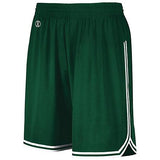 Youth Retro Basketball Shorts Forest/white Basketball Single Jersey & Shorts