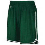 Retro Basketball Shorts Forest/white Adult Single Jersey &