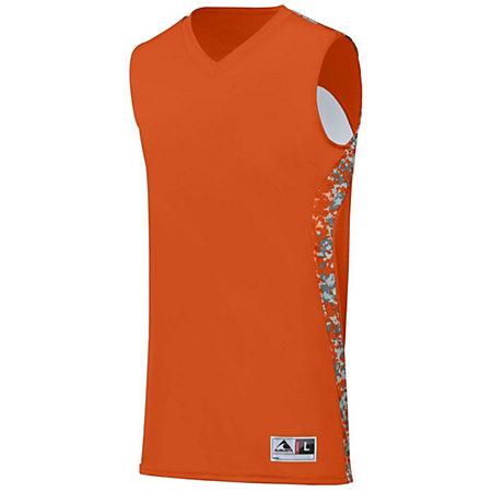 Jersey reversible Hook Shot para jóvenes Naranja / naranja Digi Basketball Single & Shorts