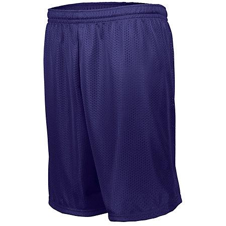 Longer Length Tricot Mesh Shorts Purple (Hlw) Adult Basketball Single Jersey &