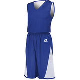 Undivided Single Ply Reversible Shorts Royal/white Adult Basketball Jersey &