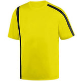 Camiseta de fútbol y pantalones cortos para niños tercera equipación de ataque amarillo intenso / negro