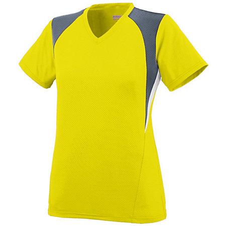 Girls Mystic Jersey Power Yellow/graphite/white Softball