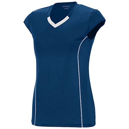 Girls Lash Jersey Navy/white Youth Volleyball