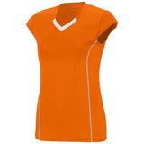 Girls Lash Jersey Power Orange/white Youth Volleyball