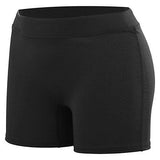 Girls Enthuse Shorts Black Youth Volleyball
