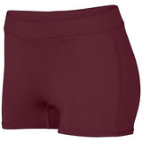 Ladies Dare Shorts Maroon Adult Volleyball