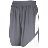 Pantalón corto de baloncesto con paso atrás Graphite / white Adult Single Jersey &