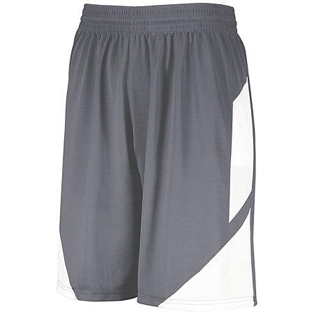 Step-Back Basketball Shorts Graphite/white Adult Single Jersey &