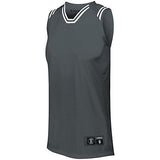 Ladies Retro Basketball Jersey Graphite/white Single & Shorts