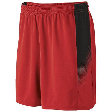Youth Ionic Shorts Scarlet/black Single Soccer Jersey &