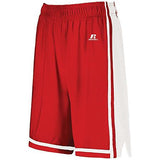 Ladies Legacy Basketball Shorts True Red/white Single Jersey &