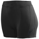 Ladies Stride Shorts Black/black Adult Volleyball
