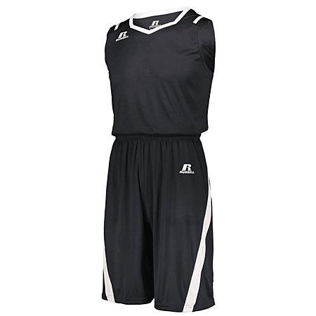 Athletic Cut Shorts Stealth/white Adult Basketball Single Jersey &