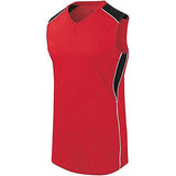 Ladies Dynamite Jersey Scarlet/black/white Softball