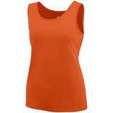 Ladies Training Tank Orange Basketball Single Jersey & Shorts