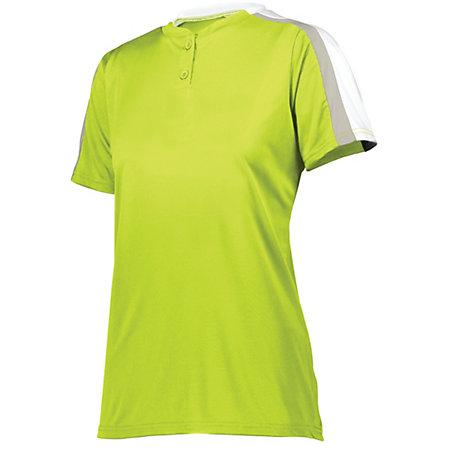 Ladies Power Plus 2.0 Lime/white/silver Grey Softball