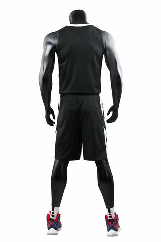 Alley Black NS Youth Customizable Basketball Jersey With Optional Shorts