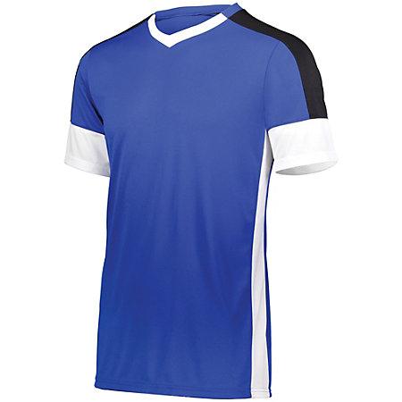 Youth Wembley Soccer Jersey Royal/white/black Single & Shorts