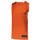 Step-Back Basketball Jersey Orange/white Adult Single & Shorts