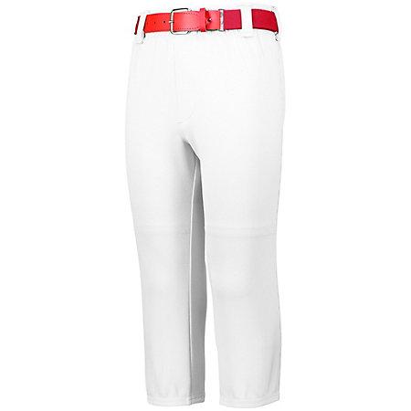 Pull-Up Baseball Pant With Loops White Adult