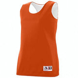 Ladies Reversible Wicking Tank Orange/white Basketball Single Jersey & Shorts