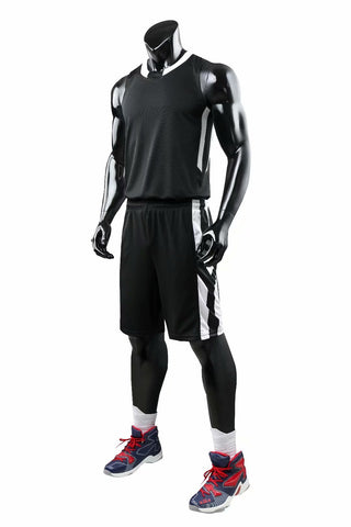 Alley Black NS Customizable Basketball Jersey With Optional Shorts