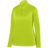 Ladies Wicking Fleece Pullover Lime Softball