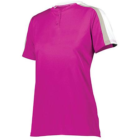 Ladies Power Plus 2.0 Pink/white/silver Grey Softball