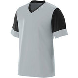 Camiseta Lightning para jóvenes Plata / negro Single Soccer & Shorts