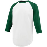 Nova Jersey White/dark Green Adult Baseball