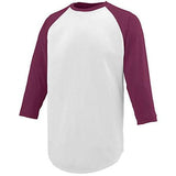 Youth Nova Jersey White/maroon Baseball