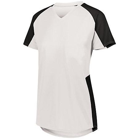 Girls Cutter Jersey White/black Ladies Softball