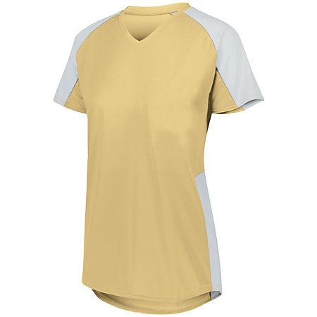 Girls Cutter Jersey Vegas Gold/white Ladies Softball