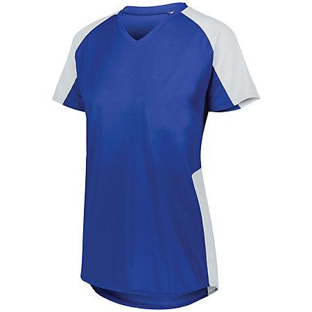 Girls Cutter Jersey Royal/white Ladies Softball