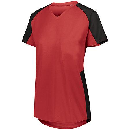 Girls Cutter Jersey Red/black Ladies Softball