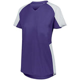Girls Cutter Jersey Purple/white Softball