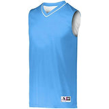 Youth Reversible Two-Color Jersey Columbia Blue/white Basketball Single & Shorts