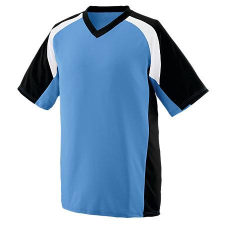 Nitro Jersey Columbia Blue/black/white Adult Baseball