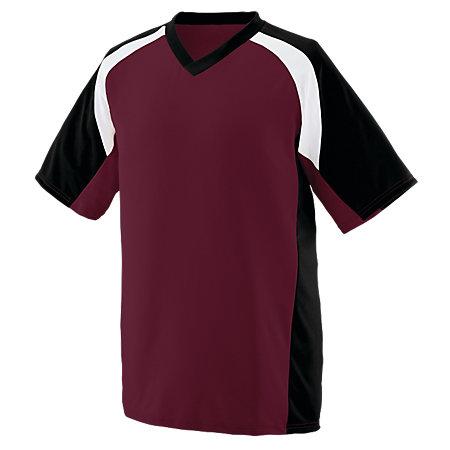 Nitro Jersey Maroon/black/white Adult Baseball