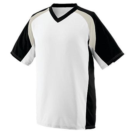 Nitro Jersey White/black/silver Grey Adult Baseball