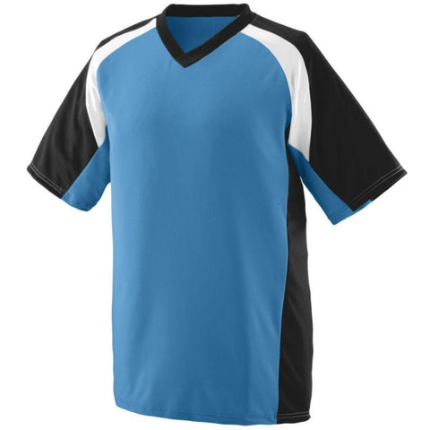 Youth Nitro Jersey Columbia Blue/black/white Baseball