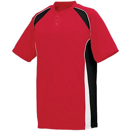 Base Hit Jersey Red/black/white Adult Baseball