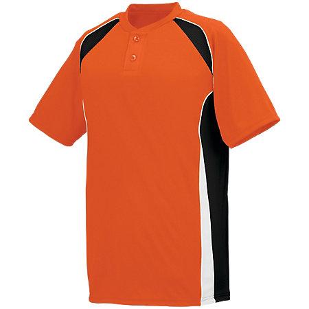Base Hit Jersey Orange/black/white Adult Baseball