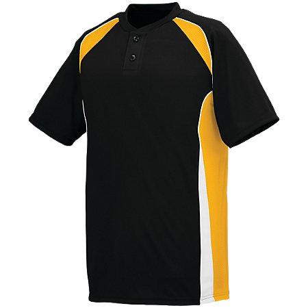 Base Hit Jersey Black/gold/white Adult Baseball